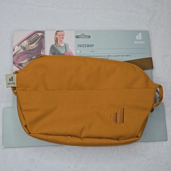 Deuter Unisex Passway 2 Crossbody Lifestyle 2 Liter Color Almond/Cinnamon - Picture 3 of 6